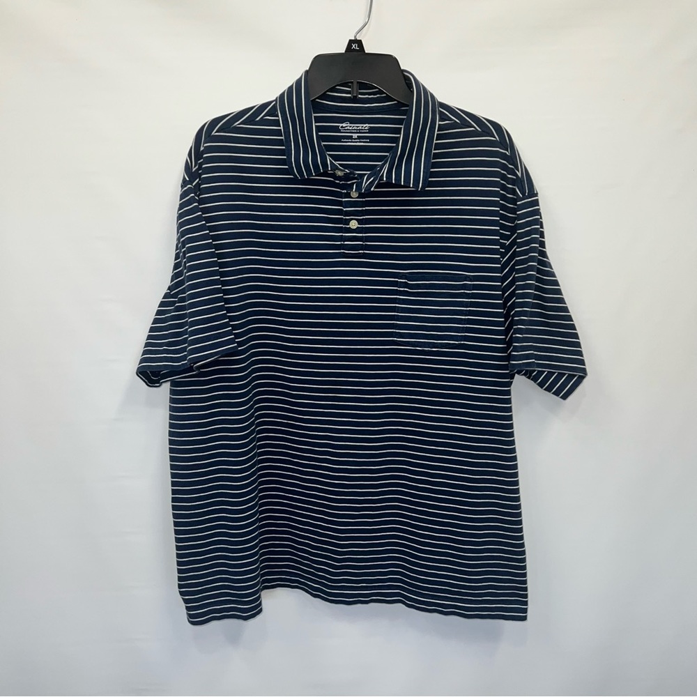 Casuals Button Up Adult 2X Mens Multicolor Short Sleeve 100% Cotton Polo
